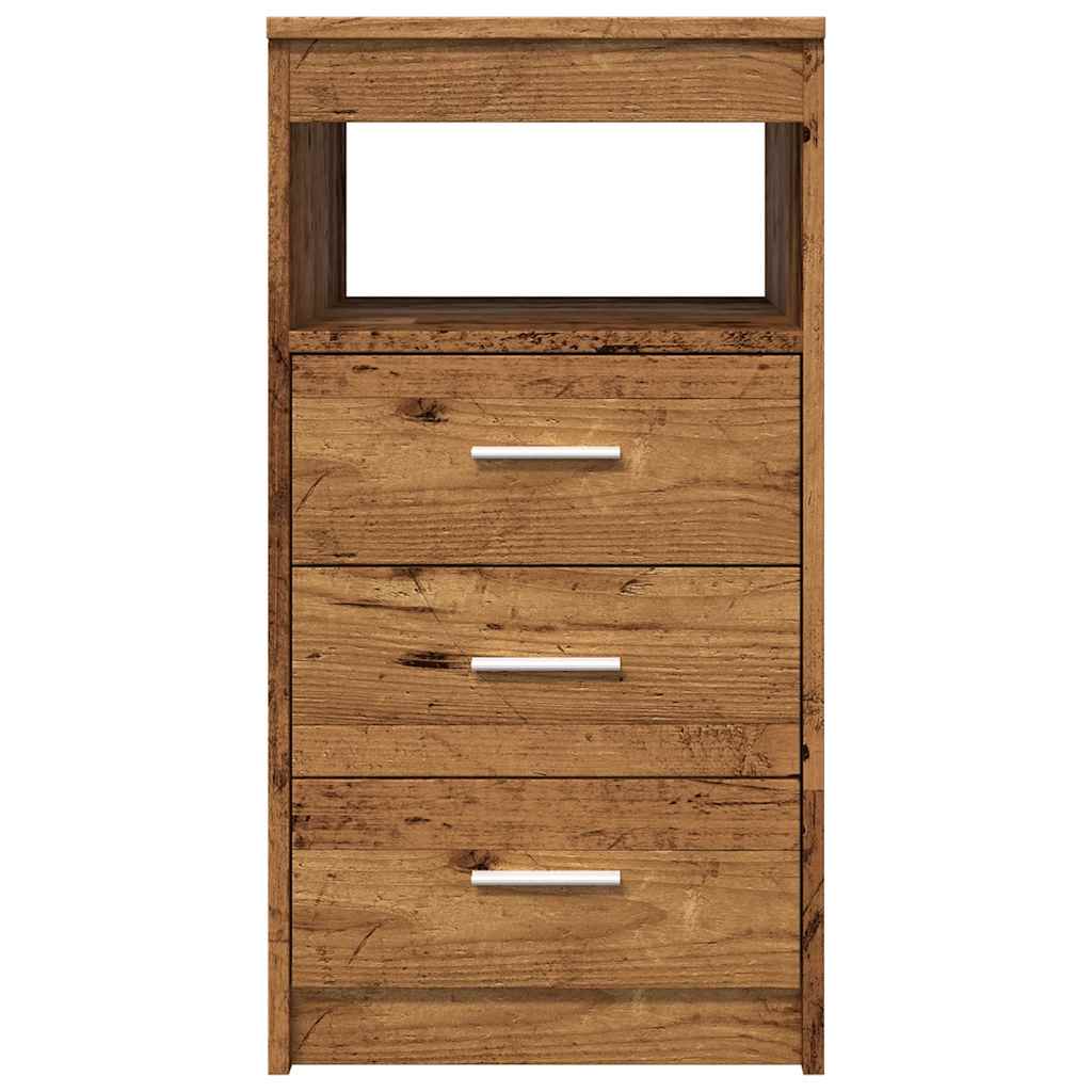 Drawer Cabinet Old Wood 40x50x76 cm Engineered Wood